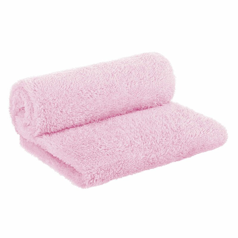 Paturica pufoasa, Bocioland, Pentru copii, Din fleece, Dimensiune mare 80 x 100 cm, Pink - gogobaby.ro