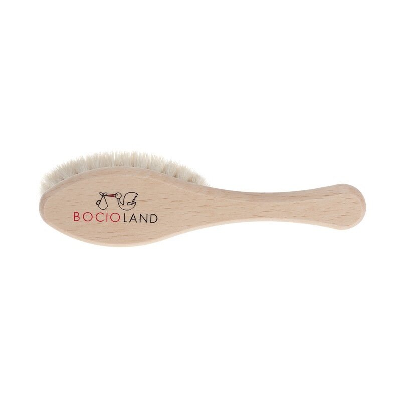 Perie de par, Bocioland, Din par natural de capra, Maro - gogobaby.ro