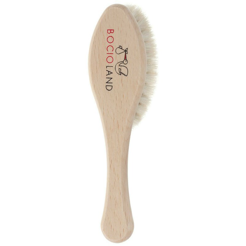 Perie de par, Bocioland, Din par natural de capra, Maro - gogobaby.ro