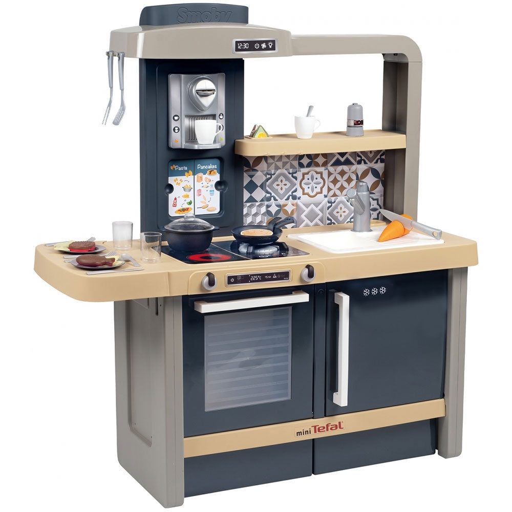 Bucatarie Smoby Tefal Evolutive albastru cu accesorii - gogobaby.ro