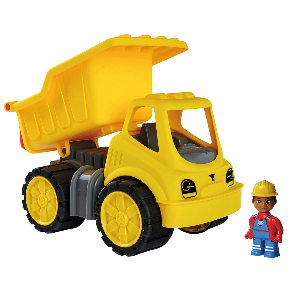 Camion basculant Big Power Worker cu figurina - gogobaby.ro