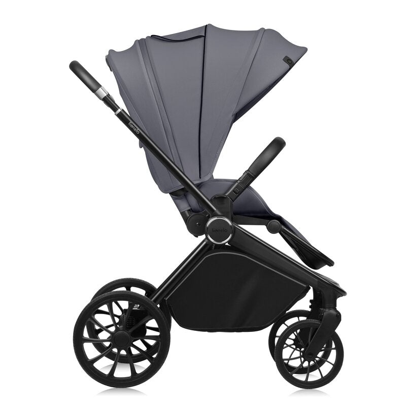 Carucior 3 in 1, Lionelo, Mika Plus, Cadru din aluminiu, Cu landou intarit si salteluta moale, Cu scoica auto testata ADAC, Reversibil, Cu sistem de ventilatie 3D, Cu accesorii, Pana la 22 kg, EN1888-1 EN1888-2 EN1466 ECE R129, Gri - gogobaby.ro
