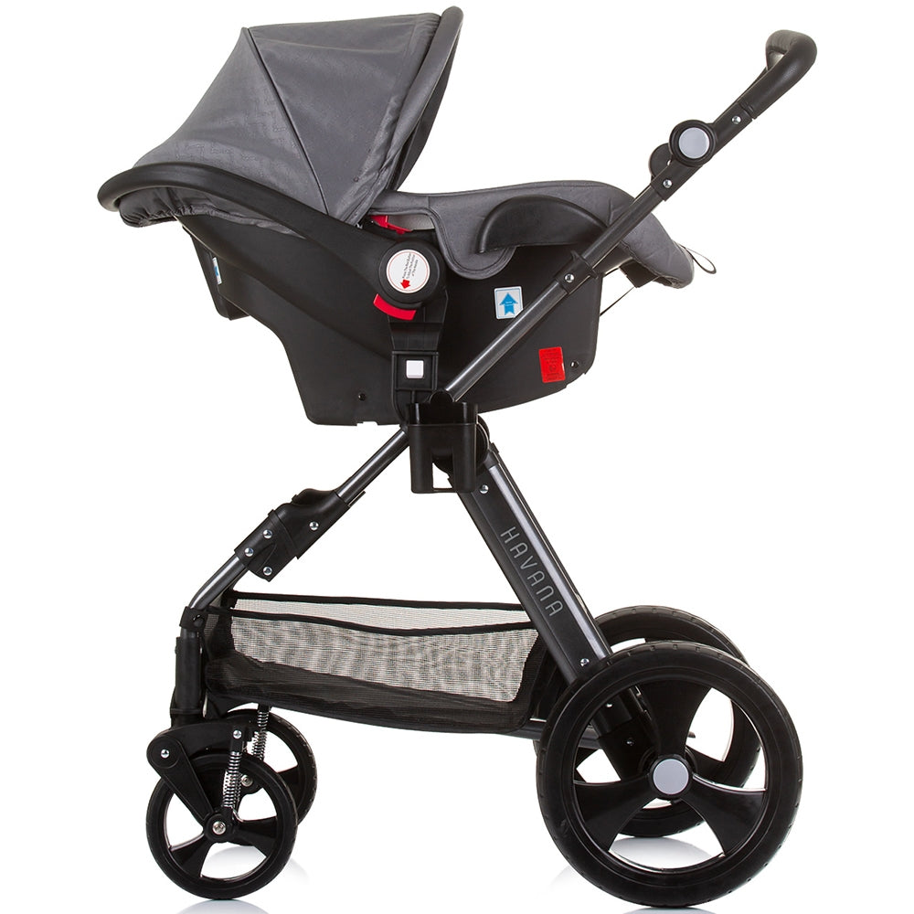 Carucior Chipolino Havana 3 in 1 silver grey - gogobaby.ro