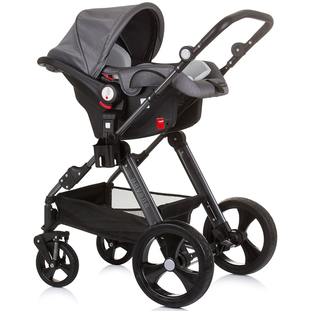 Carucior Chipolino Havana 3 in 1 silver grey - gogobaby.ro