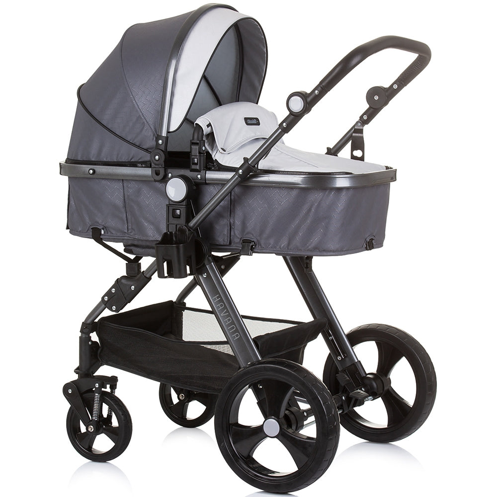 Carucior Chipolino Havana 3 in 1 silver grey - gogobaby.ro