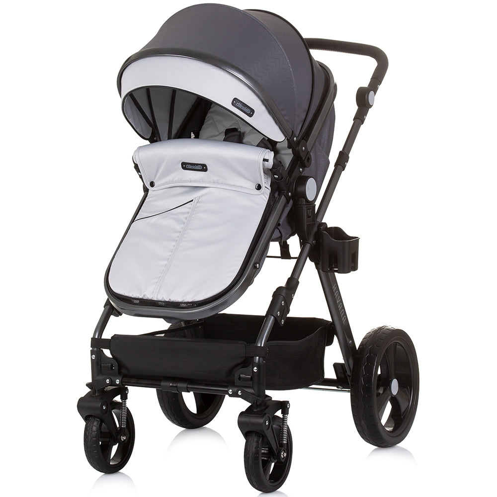 Carucior Chipolino Havana 3 in 1 silver grey - gogobaby.ro