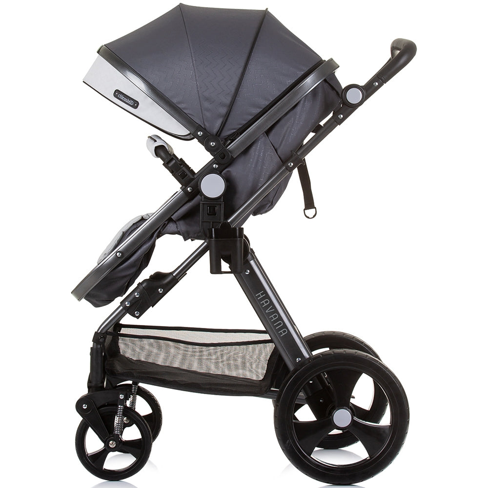 Carucior Chipolino Havana 3 in 1 silver grey - gogobaby.ro
