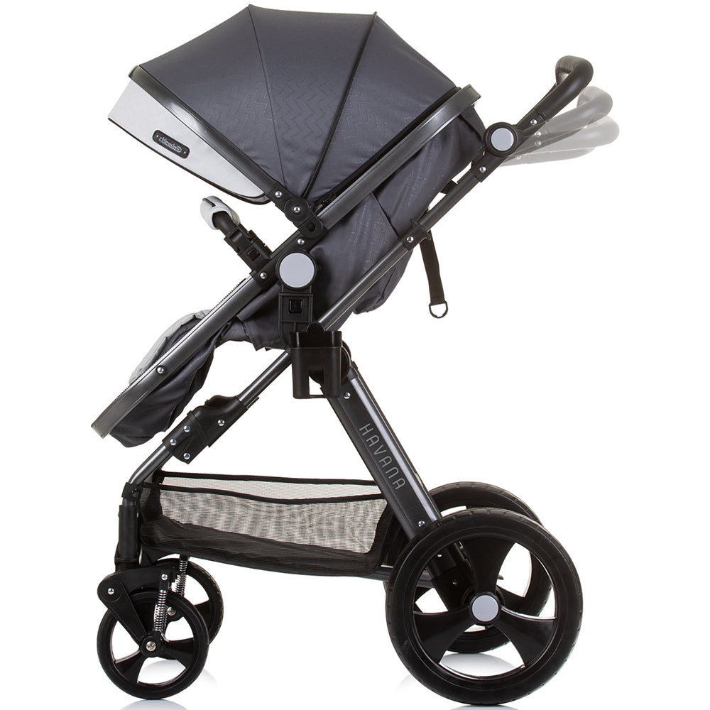Carucior Chipolino Havana 3 in 1 silver grey - gogobaby.ro