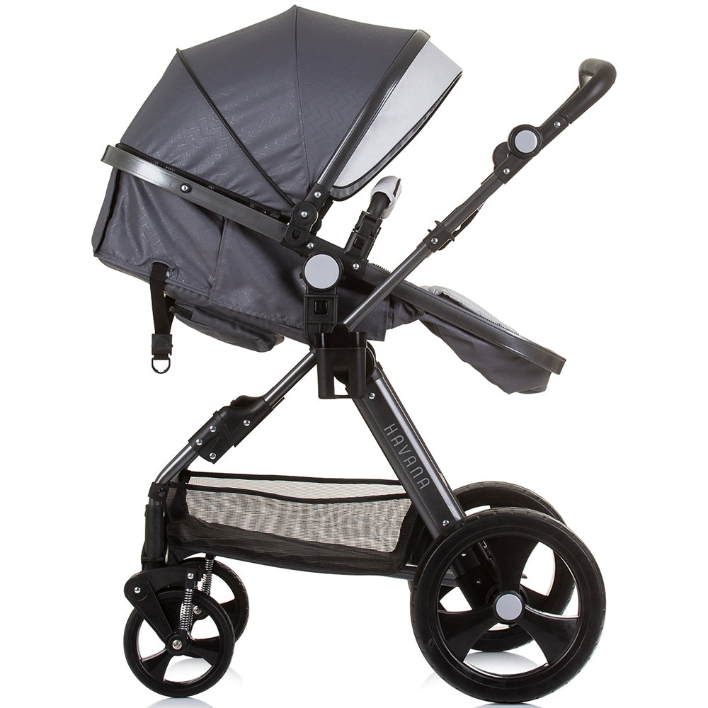 Carucior Chipolino Havana 3 in 1 silver grey - gogobaby.ro
