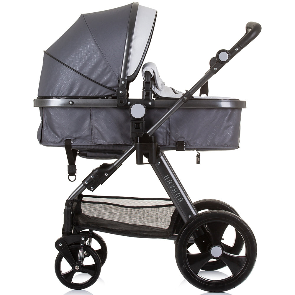 Carucior Chipolino Havana 3 in 1 silver grey - gogobaby.ro