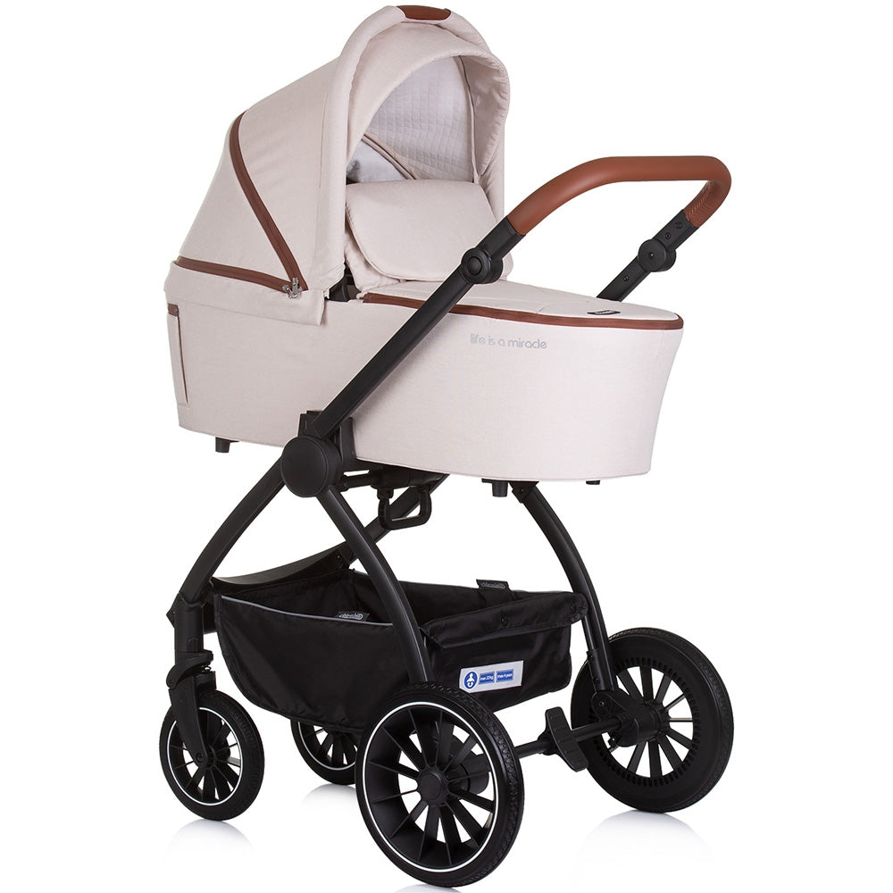 Carucior Chipolino Prestige 3 in 1 biscotta - gogobaby.ro