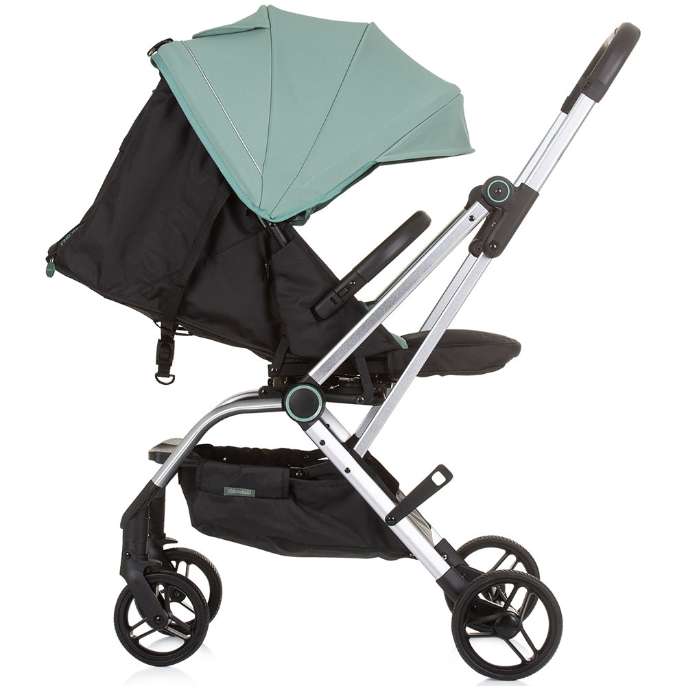 Carucior Chipolino Twister pastel green cu sezut rotativ - gogobaby.ro