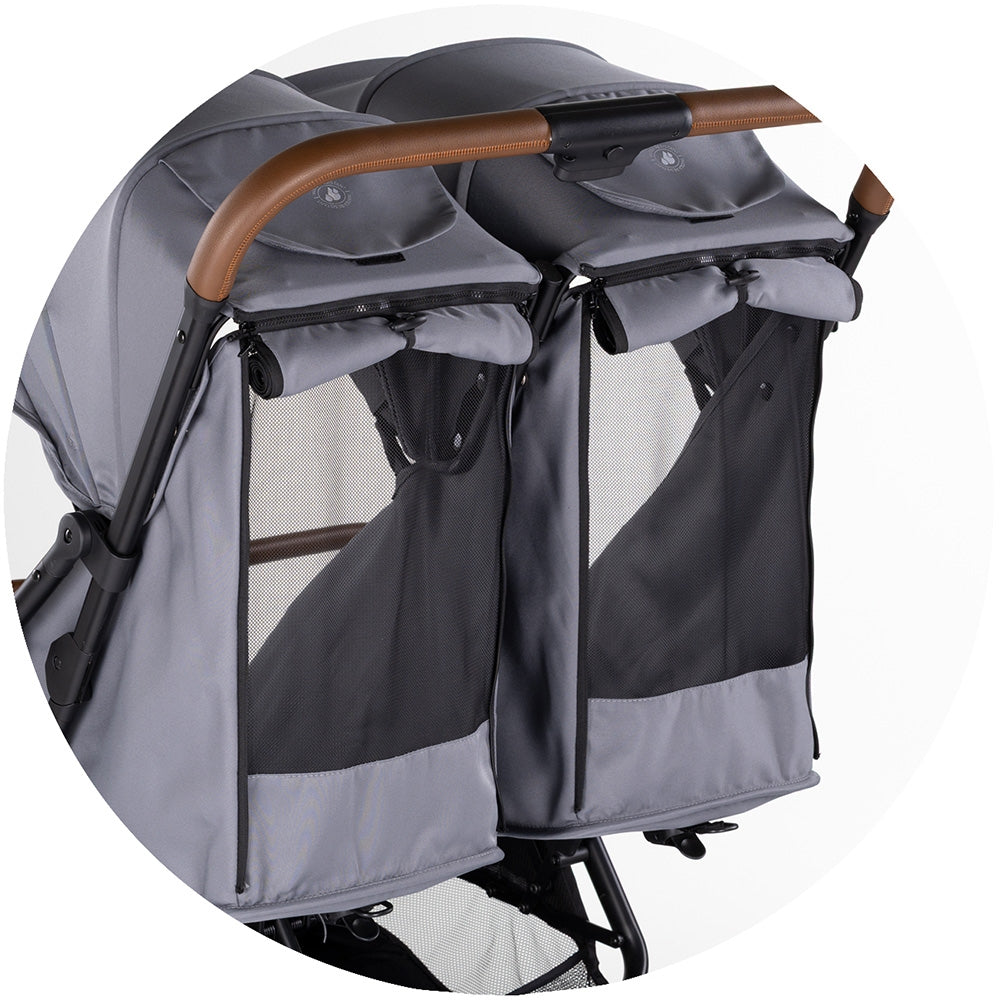 Carucior gemeni Chipolino Twinity cloud - gogobaby.ro