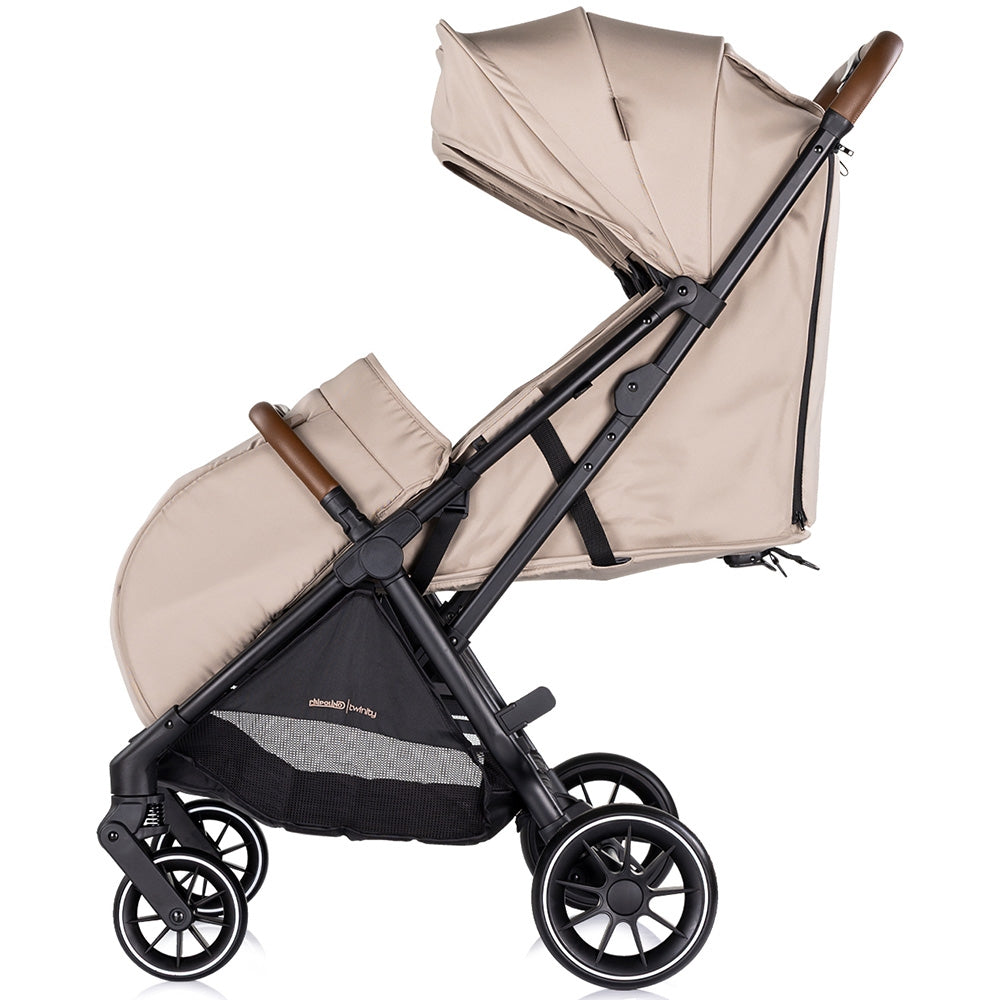 Carucior gemeni Chipolino Twinity tiramisu - gogobaby.ro