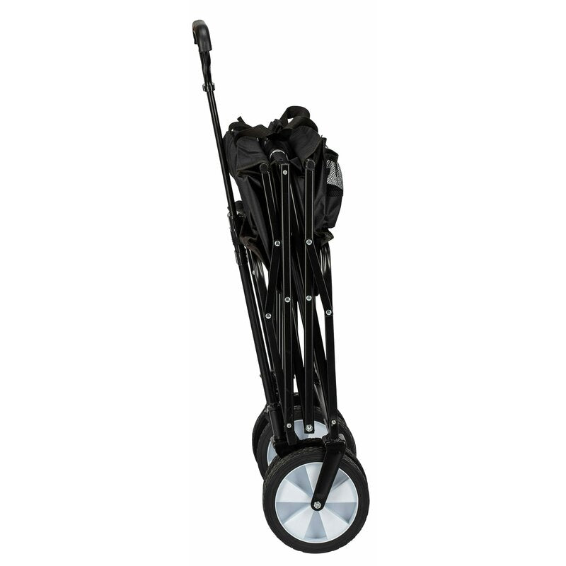 Carucior pliabil, FreeON, Pentru transportul diferitelor obiecte atat in casa, cat si in vacanta, Cu 2 buzunare, Maner reglabil 71-101 cm, Pana la 100 kg, 95x54x101 cm, Black - gogobaby.ro