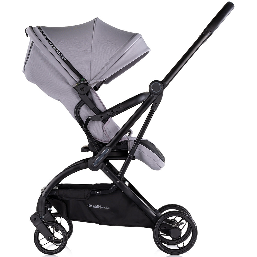 Carucior sport Chipolino Revolut cu sezut rotativ cloud grey - gogobaby.ro