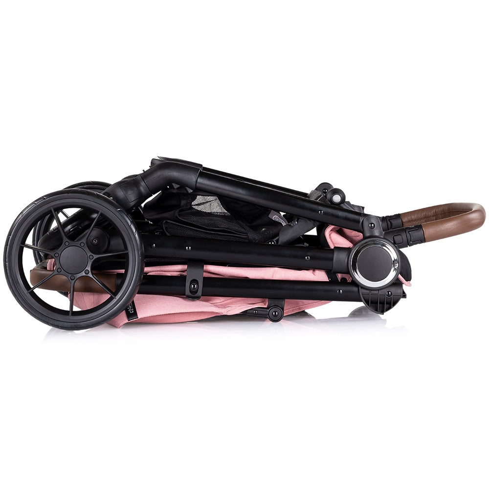 Carucior sport Chipolino Ultera cu husa picioare pink marshmallow - gogobaby.ro