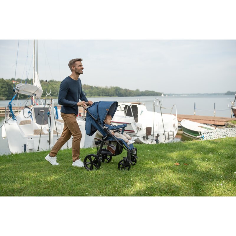 Carucior sport, Lionelo, Annet Plus, De la nastere, Cu accesorii si capotina XXL reglabila, 0 - 22 Kg, Conform cu standardele europene de securitate EN1888-1 si EN1888-2, Bej - gogobaby.ro