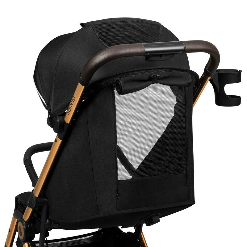 Carucior sport, Lionelo, Cloe, Cu accesorii, Cadru din aluminiu, Pana la 22 kg, Usor, Pliere compacta pentru avion, cu o singura mana, Ideal pentru toate tipurile de suprafete, 6 luni+, Black Onyx