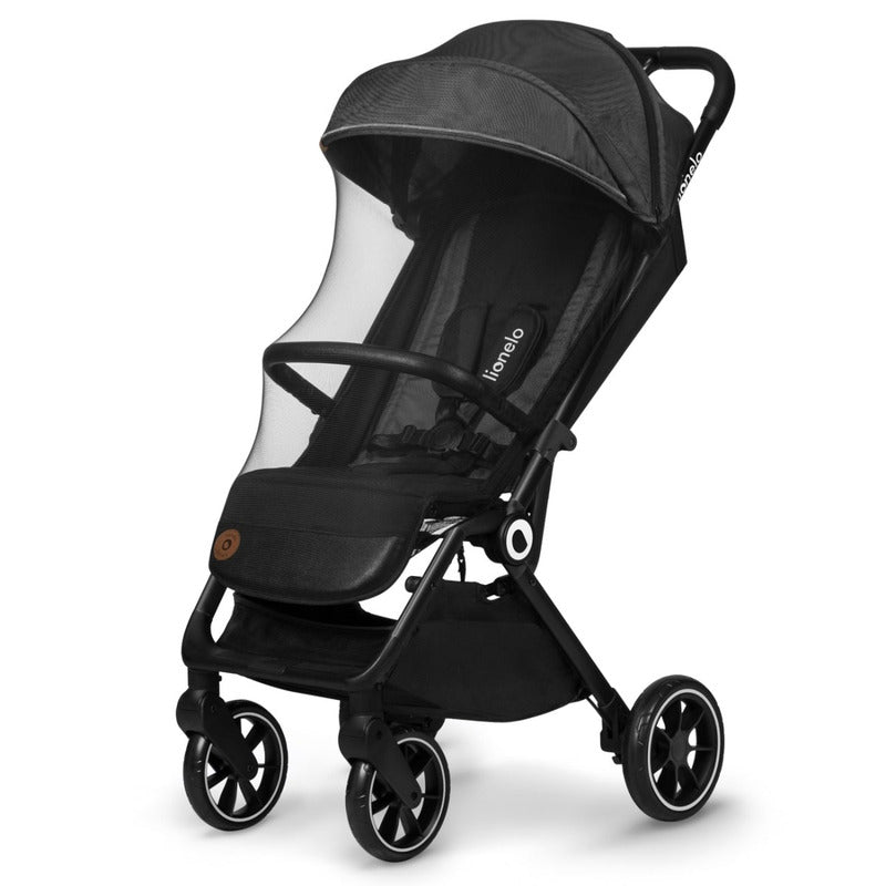 Carucior sport, Lionelo, Cloe, Cu accesorii, Cadru din aluminiu, Pana la 22 kg, Usor, Pliere compacta pentru avion, cu o singura mana, Ideal pentru toate tipurile de suprafete, 6 luni+, Gri - gogobaby.ro