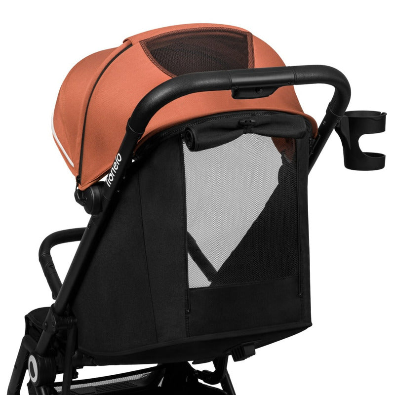 Carucior sport, Lionelo, Cloe, Cu accesorii, Cadru din aluminiu, Pana la 22 kg, Usor, Pliere compacta pentru avion, cu o singura mana, Ideal pentru toate tipurile de suprafete, 6 luni+, Maro - gogobaby.ro
