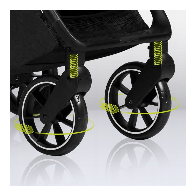 Carucior sport, Lionelo, Cloe, Cu accesorii, Cadru din aluminiu, Pana la 22 kg, Usor, Pliere compacta pentru avion, cu o singura mana, Ideal pentru toate tipurile de suprafete, 6 luni+, Verde Smarald - gogobaby.ro
