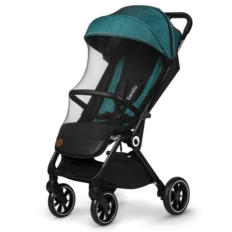 Carucior sport, Lionelo, Cloe, Cu accesorii, Cadru din aluminiu, Pana la 22 kg, Usor, Pliere compacta pentru avion, cu o singura mana, Ideal pentru toate tipurile de suprafete, 6 luni+, Verde Smarald - gogobaby.ro