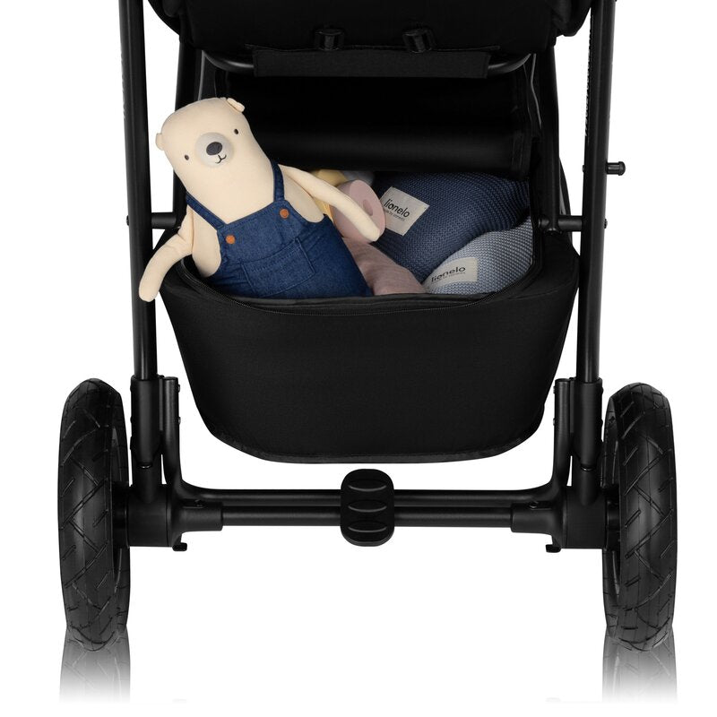 Carucior sport, Lionelo, Natt, De la nastere, Cu accesorii si capotina XXL reglabila, 0 - 22 kg, Conform cu standardele europene de securitate EN1888-1, EN1888-2, Bej - gogobaby.ro