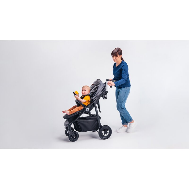 Carucior sport, Lionelo, Natt, De la nastere, Cu accesorii si capotina XXL reglabila, 0 - 22 kg, Conform cu standardele europene de securitate EN1888-1, EN1888-2, Bej - gogobaby.ro