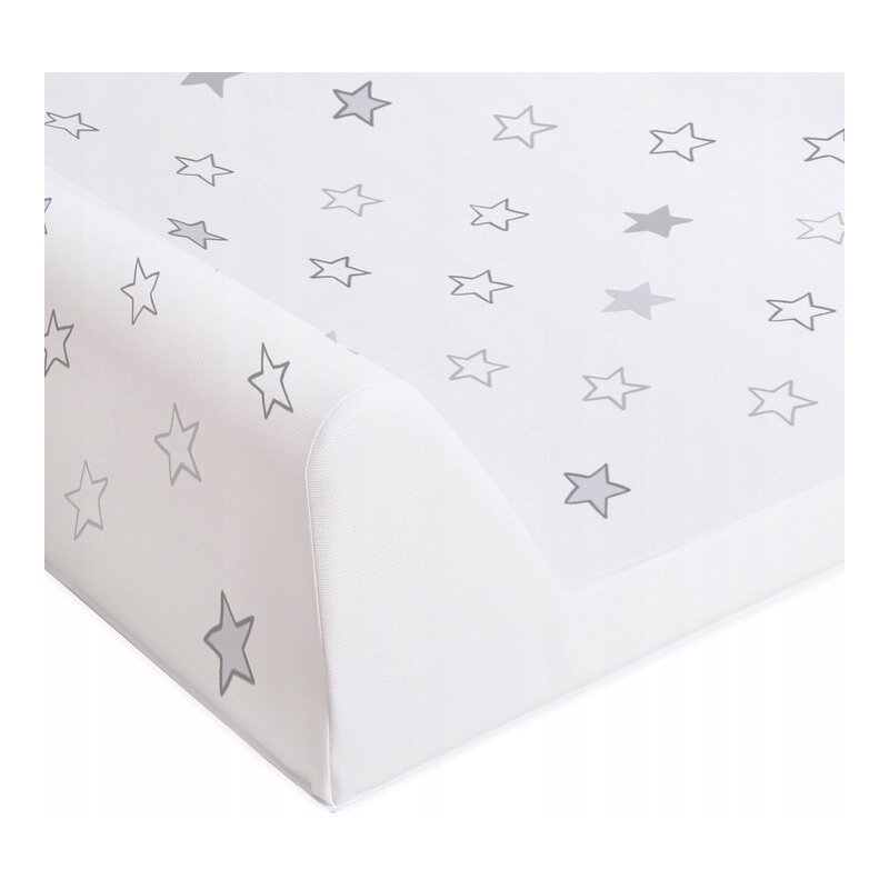 Saltea de infasat, Ceba Baby, Cu Intaritura, 70x50 cm, Happy Stars Grey - gogobaby.ro