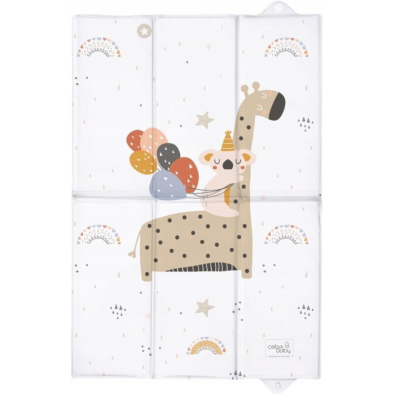 Saltea de infasat, Ceba Baby, Pliabila, 60 x 40 cm, Giraffe - gogobaby.ro
