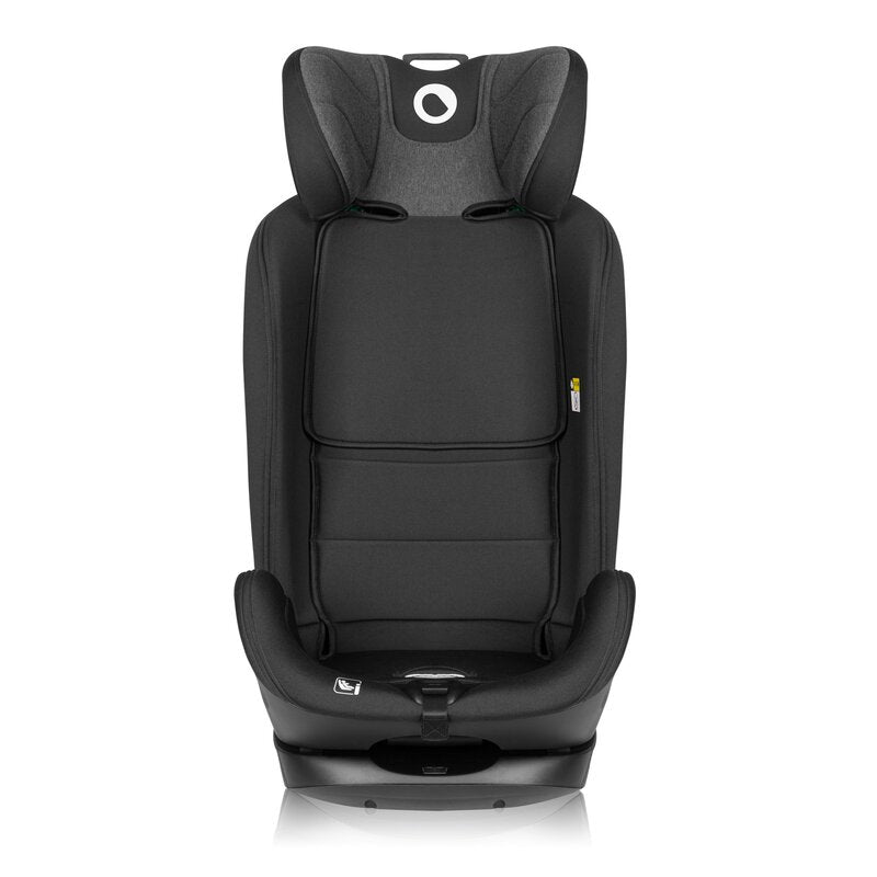 Scaun auto, Lionelo, Harper i-Size, Isofix, Cu centura TopTether, Cu spatar inclinabil in 5 pozitii, Cu tetiera reglabila in 13 pozitii, Cu tehnologie Dri Seat, Instalare cu fata inainte, 9-36 kg, 76-150 cm, Conform cu ECE R129, Gri - gogobaby.ro