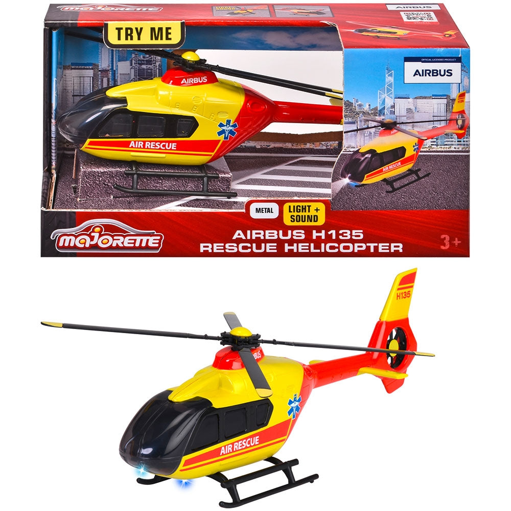 Elicopter de salvare Majorette Airbus H135 cu lumini si sunete - gogobaby.ro