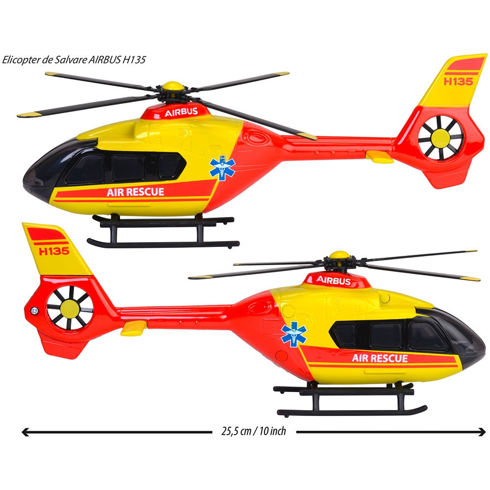Elicopter de salvare Majorette Airbus H135 cu lumini si sunete - gogobaby.ro