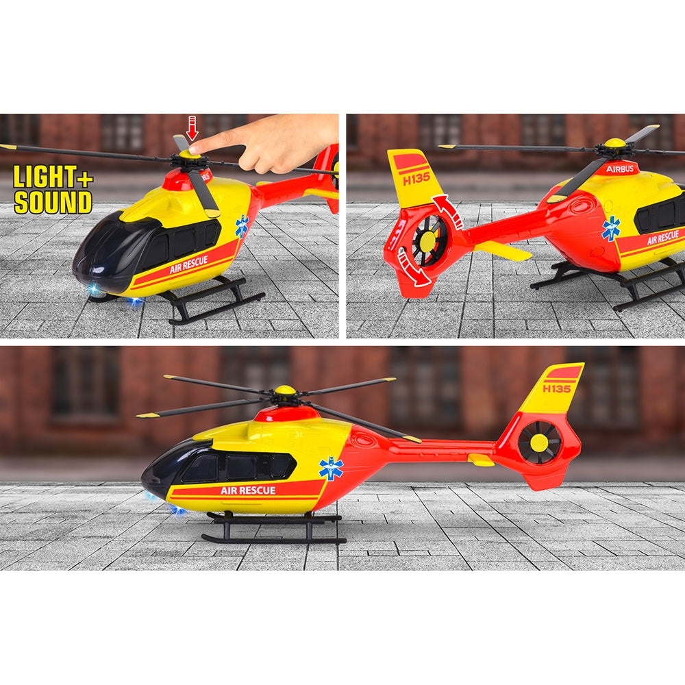 Elicopter de salvare Majorette Airbus H135 cu lumini si sunete - gogobaby.ro