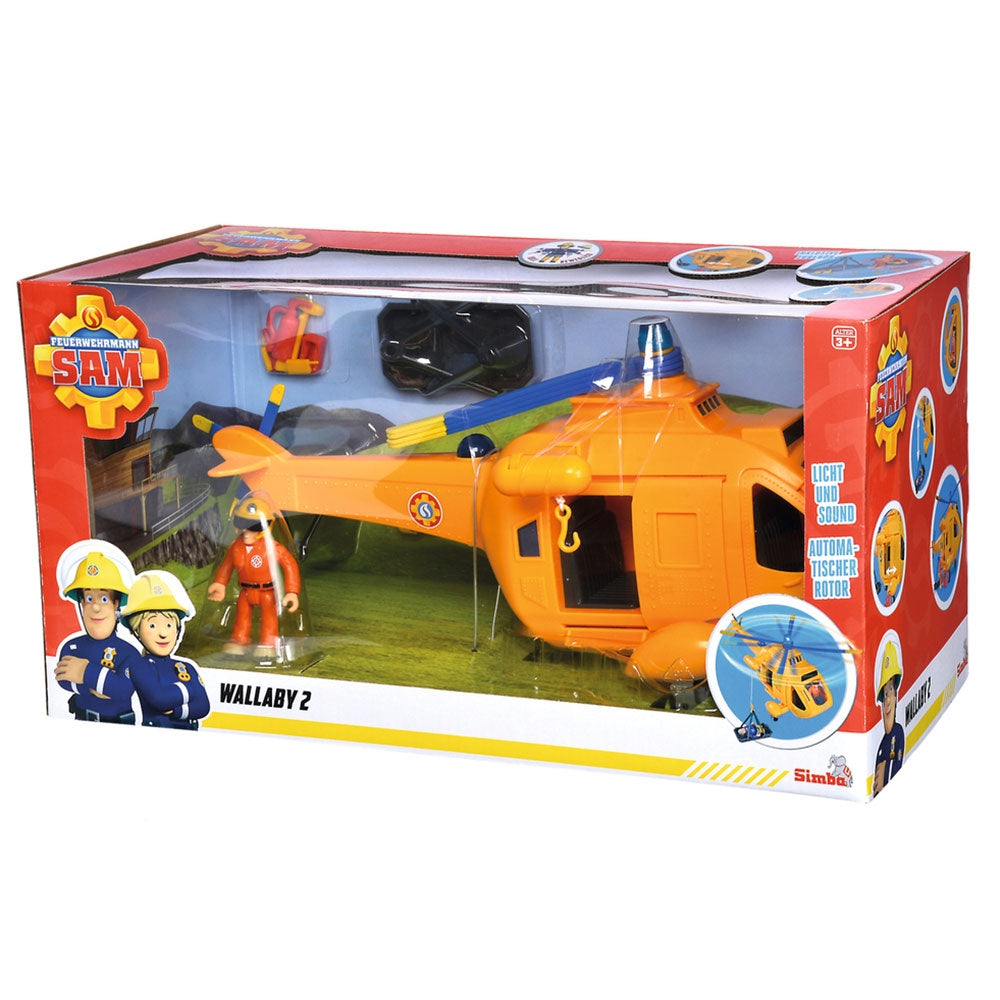 Elicopter Simba Fireman Sam Wallaby II cu figurina si accesorii - gogobaby.ro