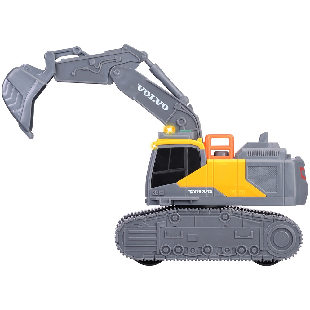 Excavator Dickie Toys Volvo Tracked Excavator 23 cm cu lumini si sunete - gogobaby.ro