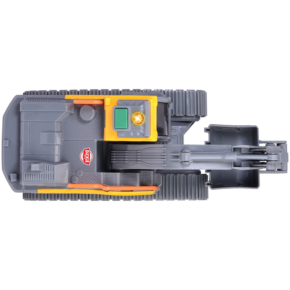 Excavator Dickie Toys Volvo Tracked Excavator 23 cm cu lumini si sunete - gogobaby.ro
