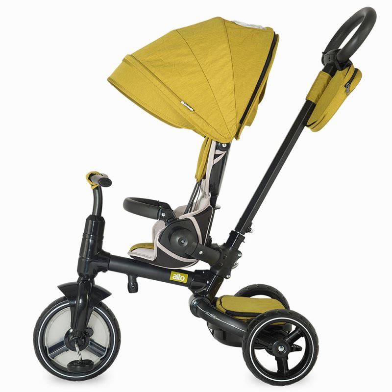 Tricicleta multifunctionala COCCOLLE Alto mustar - gogobaby.ro