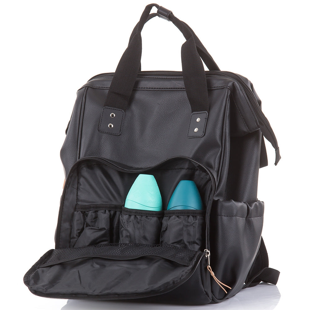 Gentuta de infasat Chipolino black leather - gogobaby.ro
