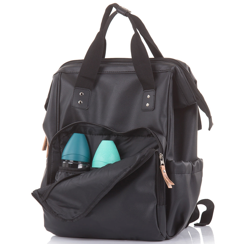 Gentuta de infasat Chipolino black leather - gogobaby.ro