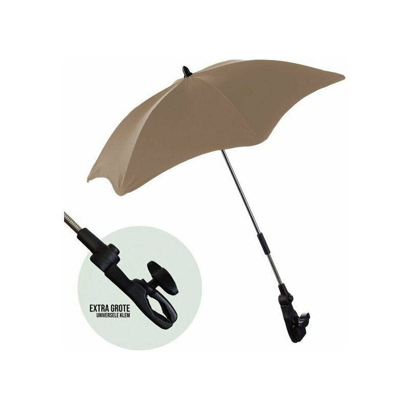 Umbrela carucior, FreeON, Universala, Din material impermeabil, Cu filtru UPF 50+, Anti-UV, Brown - gogobaby.ro