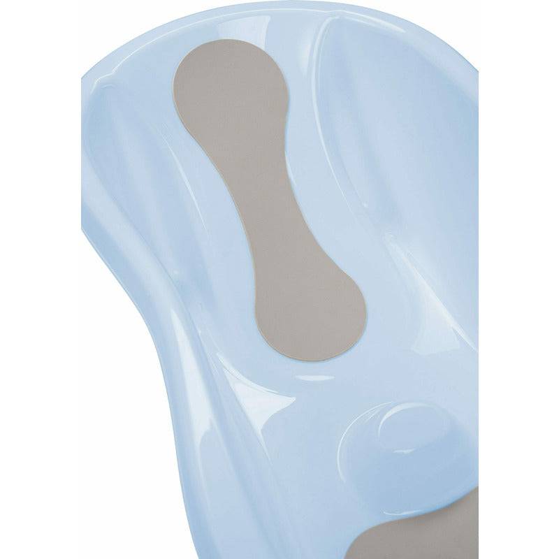 Cadita, FreeON, Cu doua parti antiderapante, Cu dop, Conform cu standardul european de securitate EN 17072:2018, 81x41x24 cm, Blue - gogobaby.ro