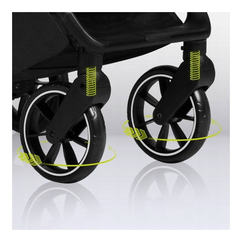 Carucior sport, Lionelo, Cloe, Cu accesorii, Cadru din aluminiu, Pana la 22 kg, Usor, Pliere compacta pentru avion, cu o singura mana, Ideal pentru toate tipurile de suprafete, 6 luni+, Maro - gogobaby.ro