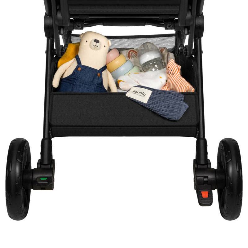 Carucior sport, Lionelo, Cloe, Cu accesorii, Cadru din aluminiu, Pana la 22 kg, Usor, Pliere compacta pentru avion, cu o singura mana, Ideal pentru toate tipurile de suprafete, 6 luni+, Maro - gogobaby.ro