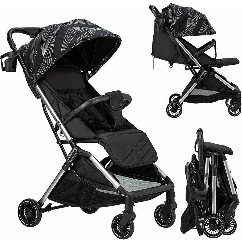 Carucior sport, FreeON, Unique, Pliabil automat, Spatar reglabil, Suport pentru sticla, 6.6 Kg, Conform cu standardul european de securitate EN 1888-2:2018, Silver - gogobaby.ro