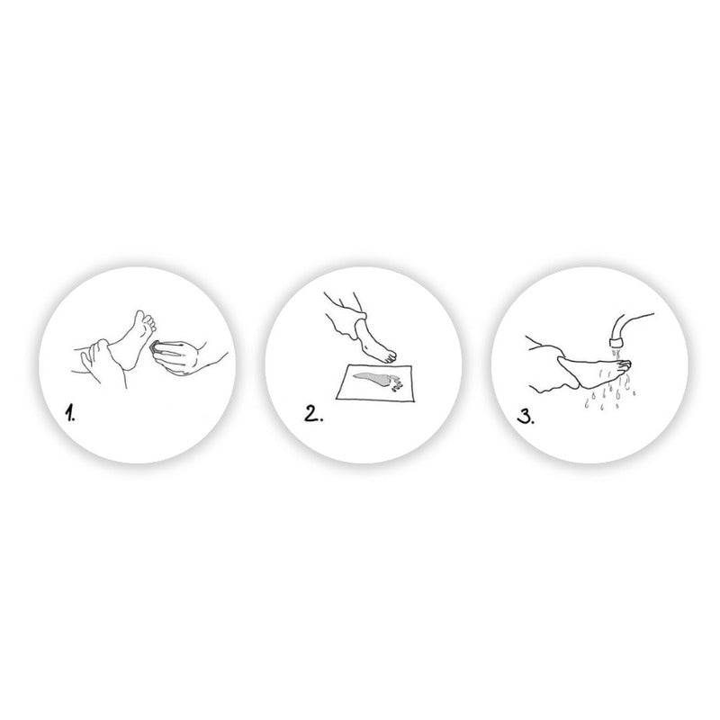 Cerneala pentru amprente mulaj, Petite&Mars, Utilizare multipla, Baby Dab, Unisex, Gri - gogobaby.ro