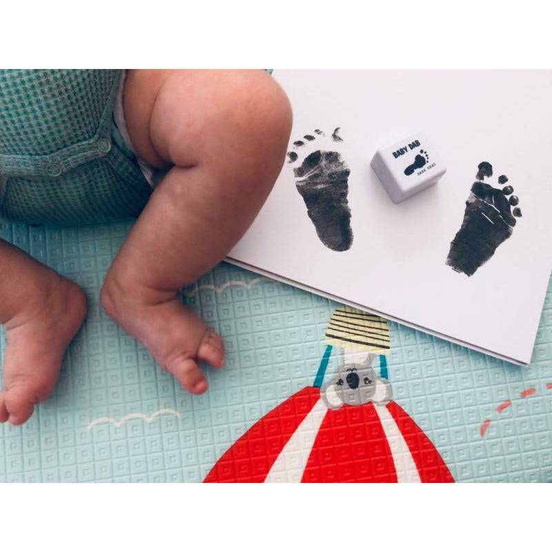 Cerneala pentru amprente mulaj, Petite&Mars, Utilizare multipla, Baby Dab, Unisex, Gri - gogobaby.ro