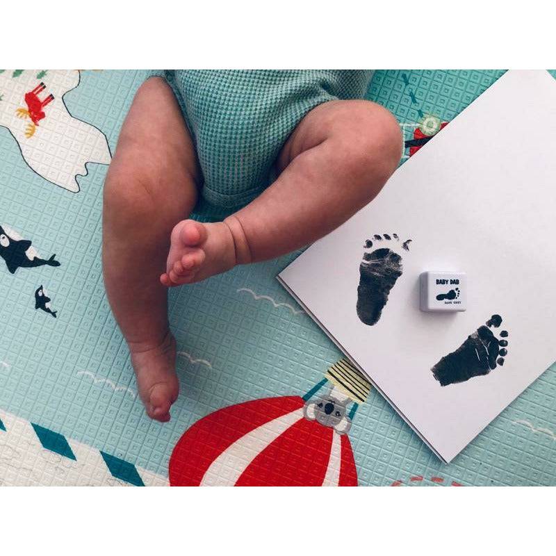 Cerneala pentru amprente mulaj, Petite&Mars, Utilizare multipla, Baby Dab, Unisex, Gri - gogobaby.ro