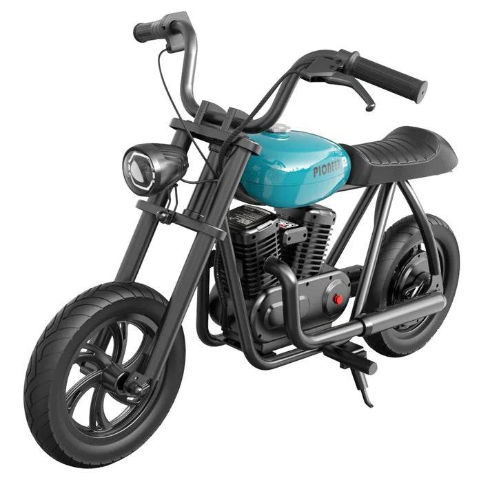 Motocicleta electrica realista Chopper HYPER GOGO Pioneer 12 Basic, culoare ALBASTRU